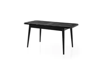 Morin Spisebord 130 cm Rektangulær - Sort - Møbler - Borde - Spisebord og køkkenbord