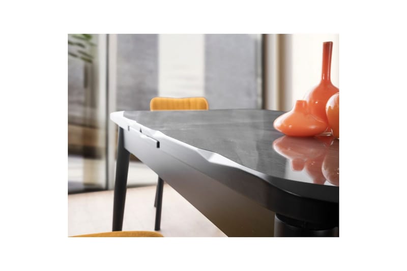 Morin Spisebord 130 cm Rektangulær - Sort - Møbler - Borde - Spisebord og køkkenbord