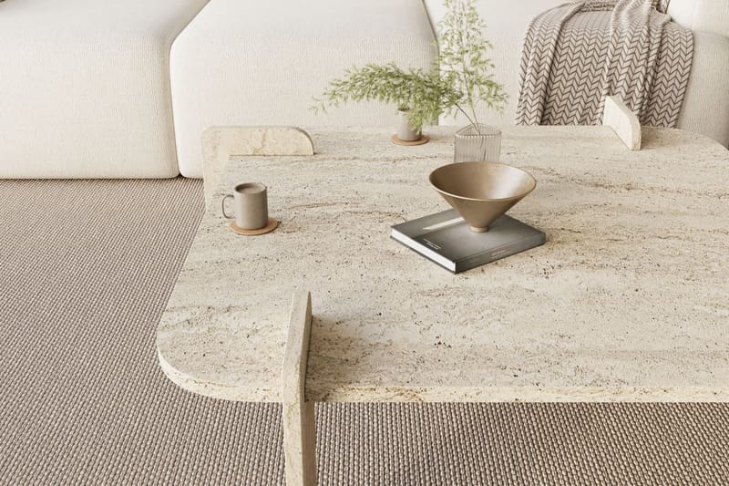 Morricus sofabord 90 cm kvadratisk - Travertin - Møbler - Borde - Sofabord