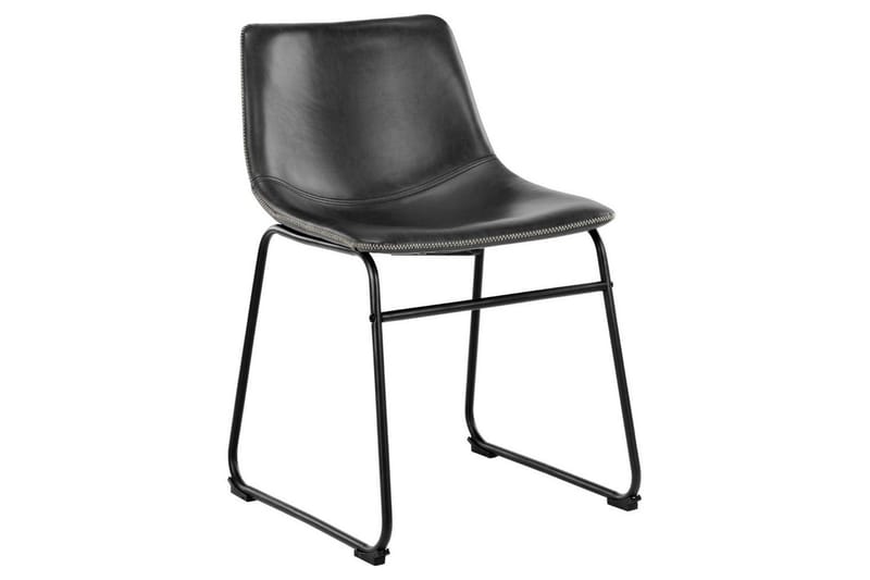 Motona Spisegruppe 160 Cm + 4 Romia Spisestuestole - Sort/Brun - Møbler - Borde - Spisebordssæt