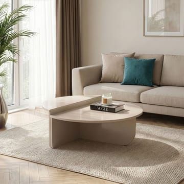 Mukund sofabord 90 cm rundt - Mink - Møbler - Borde - Sofabord