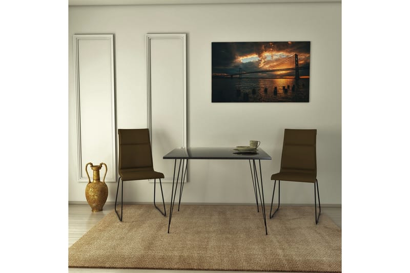 Murtwell Bord 90 cm - Sort/Hvid - Møbler - Borde - Spisebord og køkkenbord