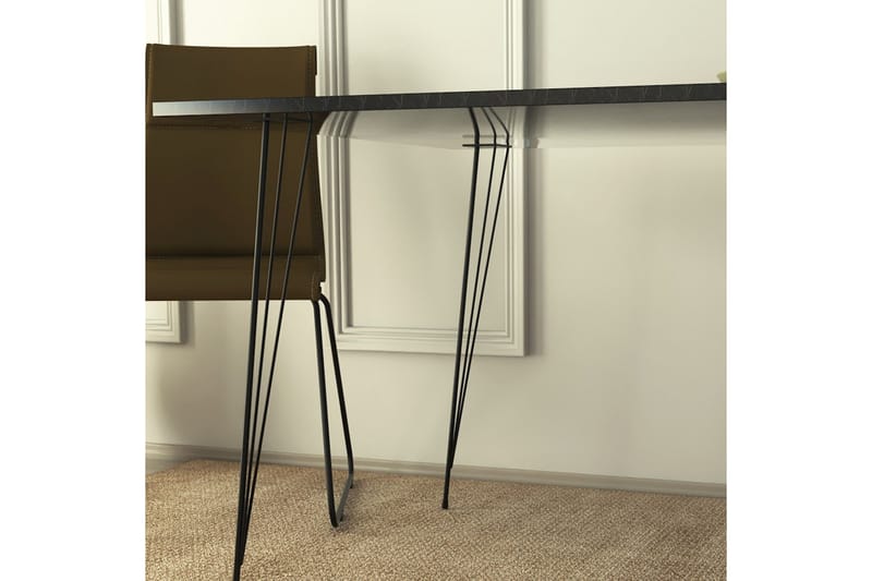 Murtwell Bord 90 cm - Sort/Hvid - Møbler - Borde - Spisebord og køkkenbord