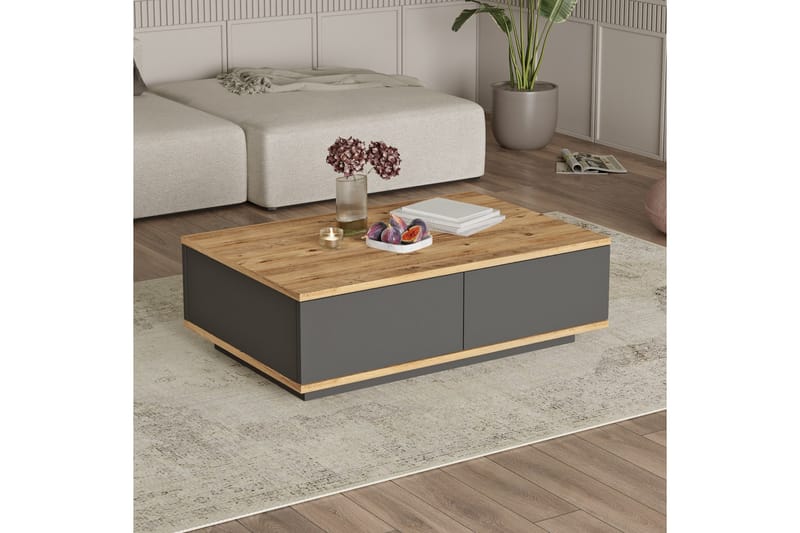 Najar Sofabord 90 cm - Brun/Antracit - Møbler - Borde - Sofabord