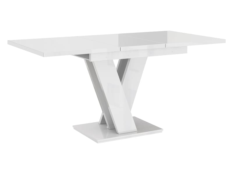 Nand Förlängningsbart Spisebord 120-160 cm Rektangulær - Hvid - Møbler - Borde - Spisebord og køkkenbord