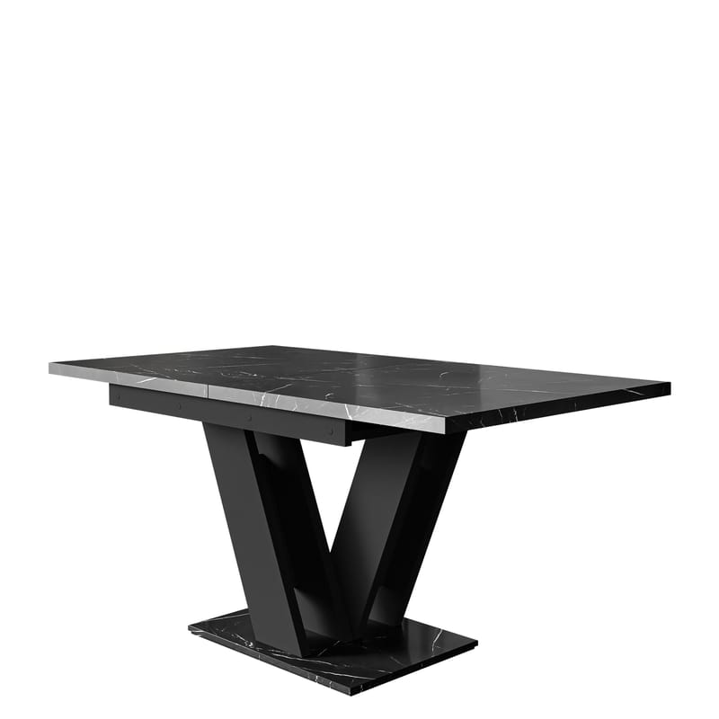 Nand Förlängningsbart Spisebord 120-160 cm Rektangulær, Sort