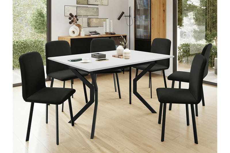 Narberth Spisebord 80 cm - Hvid - Spisebord og køkkenbord
