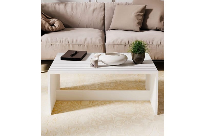 Naro Sofabord 90 cm - Hvid - Møbler - Borde - Sofabord