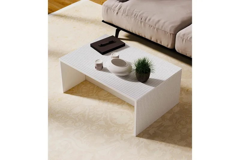 Naro Sofabord 90 cm - Hvid - Møbler - Borde - Sofabord