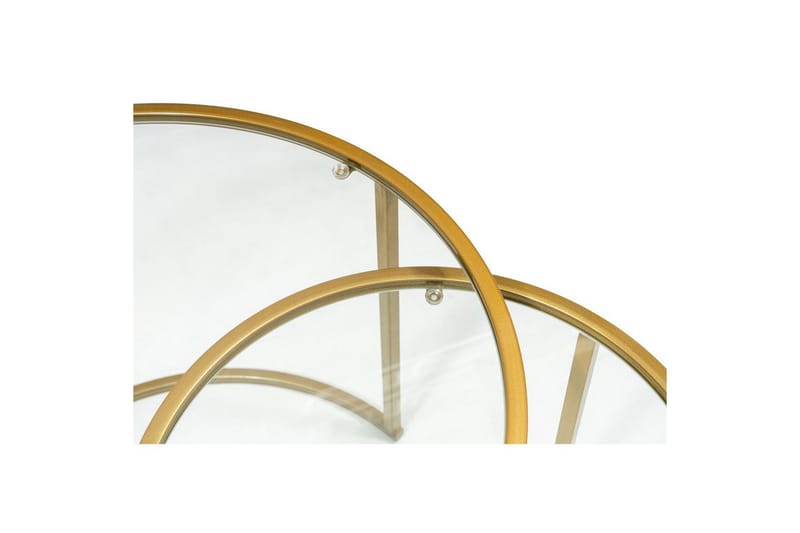 Naruram Sofabord 60 cm - Guld/Gennemsigtig - Møbler - Borde - Sofabord