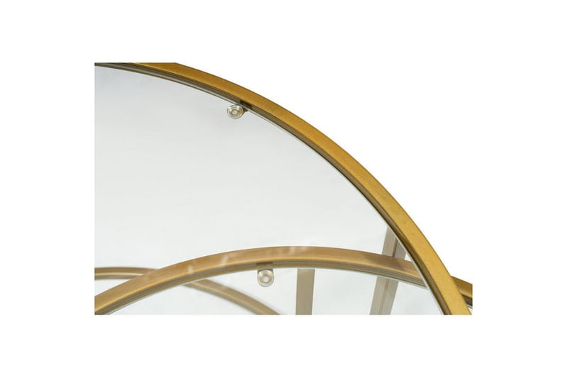 Naruram Sofabord 80 cm - Guld/Gennemsigtig - Møbler - Borde - Sofabord