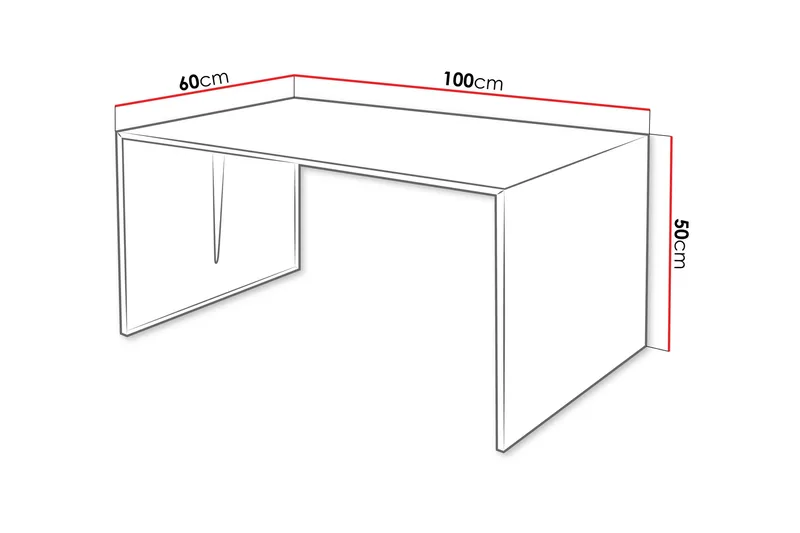 Nerima Sofabord 100 cm - Sort - Møbler - Borde - Sofabord