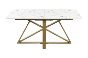 Nettuno Spisebord Udvidelsesbart 160-200x90 cm - Hvidt Guld - Møbler - Borde - Spisebord og køkkenbord