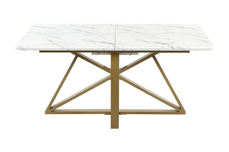 Nettuno Spisebord Udvidelsesbart 160-200x90 cm - Hvidt Guld - Møbler - Borde - Spisebord og køkkenbord