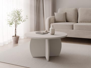 Neyloren Sofabord rundt 74 cm - beige - Møbler - Borde - Sofabord