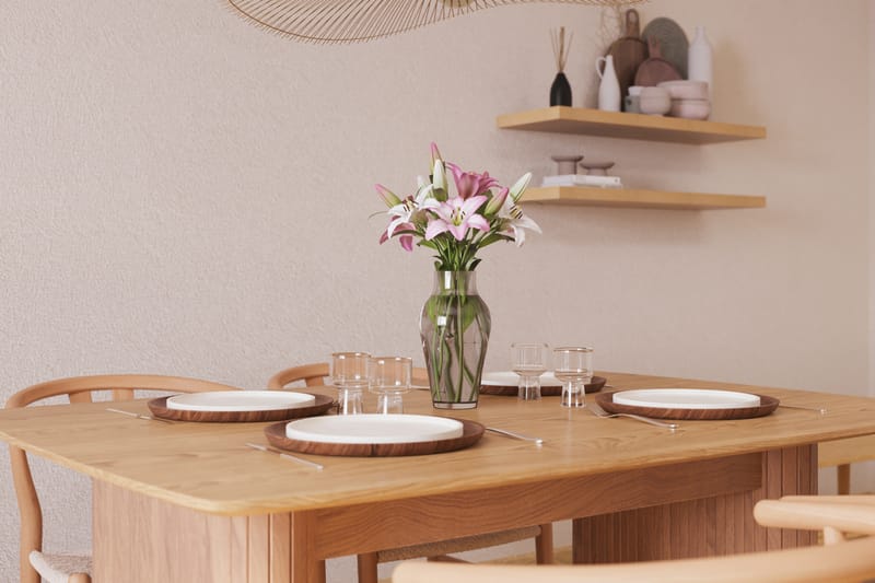 Nixrai Spisegruppe 140 cm med 4 Dastoori Spisestol - Eg - Møbler - Borde - Spisebordssæt