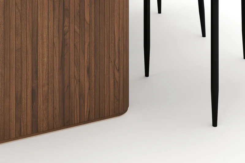 Noira Ovalt Matbord 220 cm med 6 Sawako Stolar - Brun - Møbler - Borde - Spisebordssæt