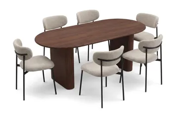 180 cm - Valnød