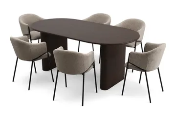 160-220 cm - Røget eg