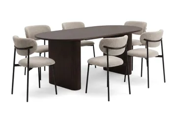 160-220 cm - Røget eg