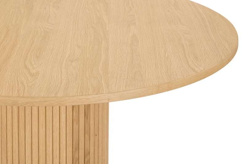 Noira Spisebord 120 cm Massivt Træ  Rundt - Natur - Spisebord og køkkenbord