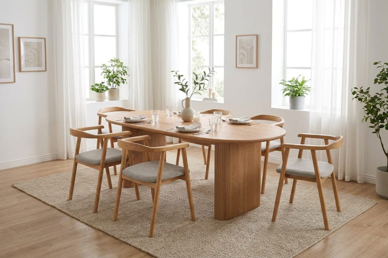 Noira Spisebord 180x90 cm - Eg - Møbler - Borde - Spisebord og køkkenbord