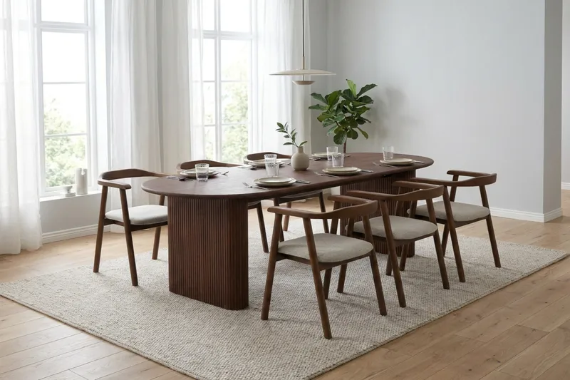 Noira Spisebord 180x90 cm - Valnød - Møbler - Borde - Spisebord og køkkenbord