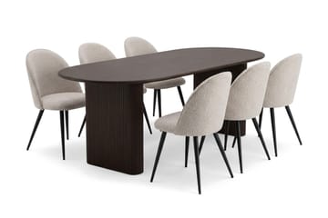 160-220 cm - Røget eg