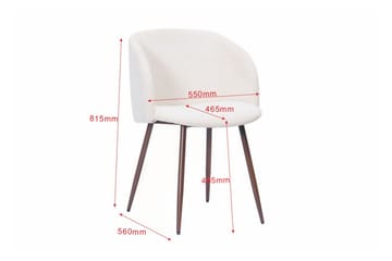 Noira Spisebordssæt rektangulært 220 cm med 6 Greya Spisebordsstole - Valnød - Møbler - Borde - Spisebordssæt