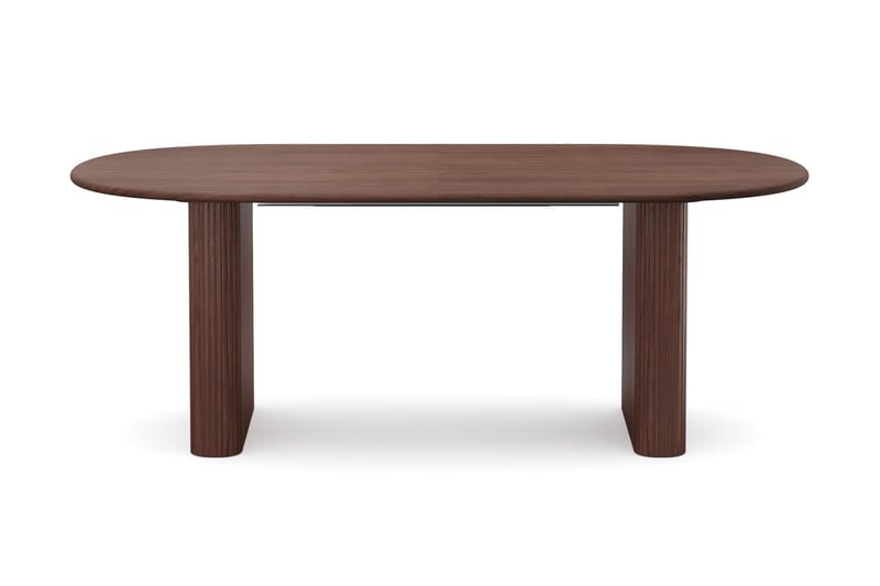Noira spisegruppe, udtrækkelig 220-320 cm, valnød med 6 Filip spisestole - Valnød - Møbler - Borde - Spisebordssæt
