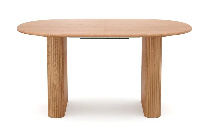 Noira spisegruppe 160-220 cm udtrækkeligt i eg med 6 Ronja spisestole - Sand/Eg - Møbler - Borde - Spisebordssæt