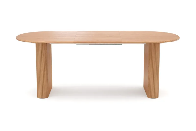 Noira spisegruppe 160-220 cm udtrækkeligt i eg med 6 Ronja spisestole - Sand/Eg - Møbler - Borde - Spisebordssæt
