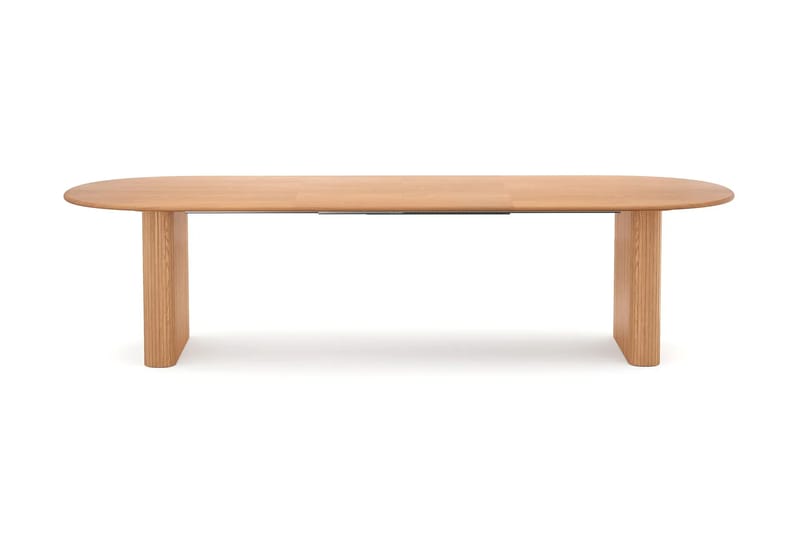 Noira spisegruppe 220-320 cm udtrækkeligt i eg med 6 Ronja spisestole - Sand/Eg - Møbler - Borde - Spisebordssæt
