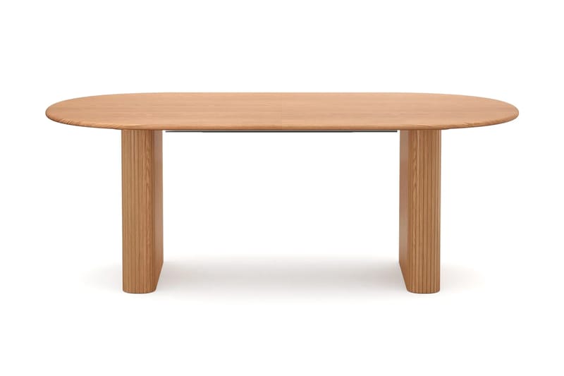 Noira spisegruppe 220-320 cm udtrækkeligt i eg med 6 Ronja spisestole - Sand/Eg - Møbler - Borde - Spisebordssæt