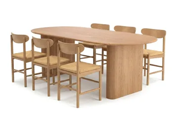 160-220 cm - Sortbejdset eg