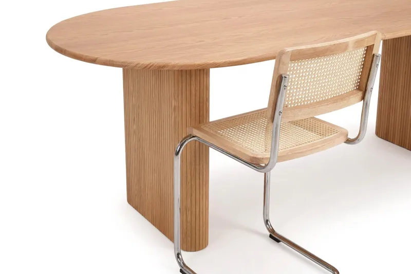 Noira spisegruppe med udtræk 220-320 cm eg med 6 Build spisestole - Eg - Møbler - Borde - Spisebordssæt
