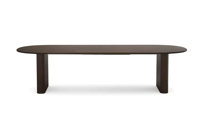 Noira spisegruppe med udtræk 220-320 cm røget eg med 6 Reciclar spisestole - Røget eg - Møbler - Borde - Spisebordssæt