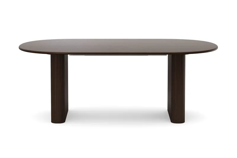 Noira spisegruppe med udtræk 220-320 cm røget eg med 6 Reciclar spisestole - Røget eg - Møbler - Borde - Spisebordssæt