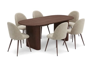 220 cm - Valnød