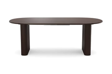 Noira spisegruppe udtræk 160-220 cm røget eg med 6 Molly spisestole - Røget eg - Møbler - Borde - Spisebordssæt