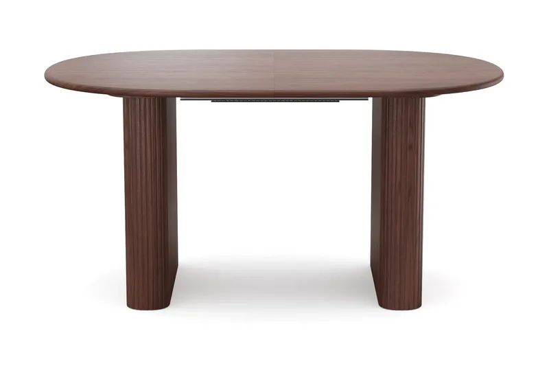 Noira spisegruppe udtræk 160-220 cm valnød med 6 Molly spisestole - Valnød - Møbler - Borde - Spisebordssæt