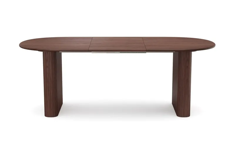 Noira spisegruppe udtræk 160-220 cm valnød med 6 Molly spisestole - Valnød - Møbler - Borde - Spisebordssæt
