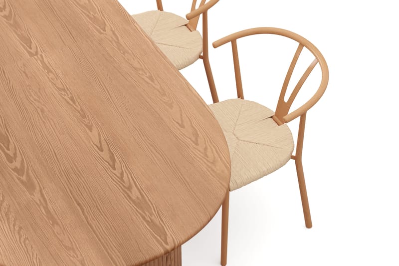 Noira spisegruppe udtræk 220-320 cm eg med 6 Elysia spisestole - Eg - Møbler - Borde - Spisebordssæt