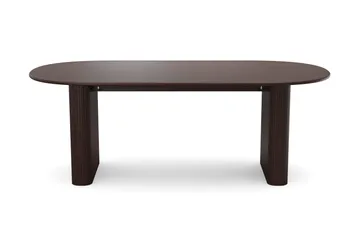 Noira stort spisebord 220x100 cm med træ- og røget egeudseende - Røget eg - Møbler - Borde - Spisebord og køkkenbord