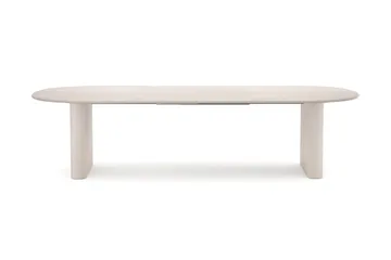 Noira Udtrækkeligt Spisebord 220/320x100 cm - Hvidbejdset eg - Møbler - Borde - Spisebord og køkkenbord