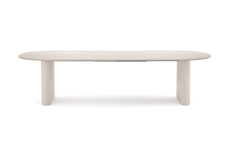 Noira Udtrækkeligt Spisebord 220/320x100 cm - Hvidbejdset eg - Møbler - Borde - Spisebord og køkkenbord