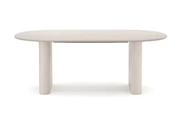 Noira Udtrækkeligt Spisebord 220/320x100 cm - Hvidbejdset eg - Møbler - Borde - Spisebord og køkkenbord
