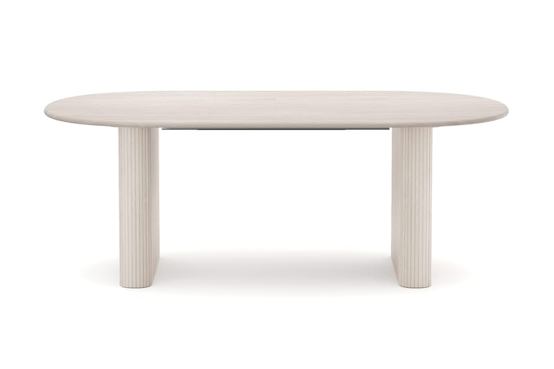 Noira Udtrækkeligt Spisebord 220/320x100 cm - Hvidbejdset eg - Møbler - Borde - Spisebord og køkkenbord