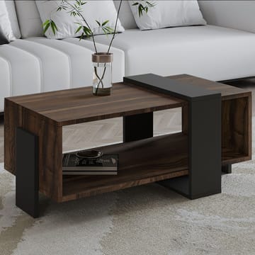 Norell Sofabord 90x40x49 cm - Valnød/Antracit - Møbler - Borde - Sofabord