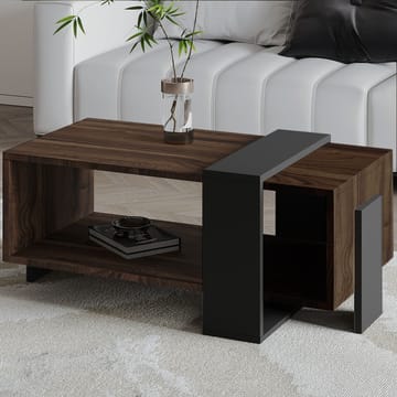 Norell Sofabord 90x40x49 cm - Valnød/Antracit - Møbler - Borde - Sofabord